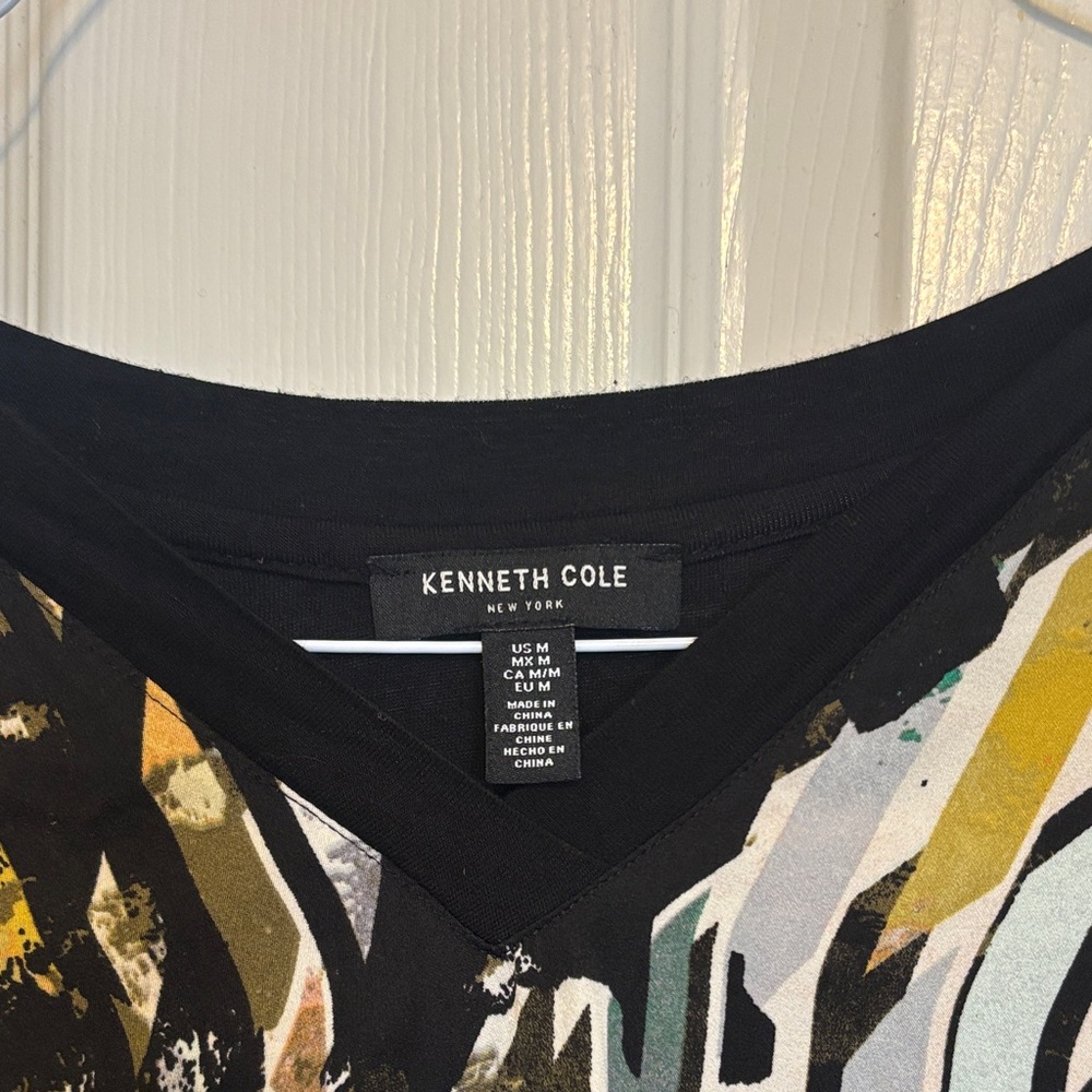 Kenneth Cole Multicolor Abstract Blouse - Picture 2 of 3